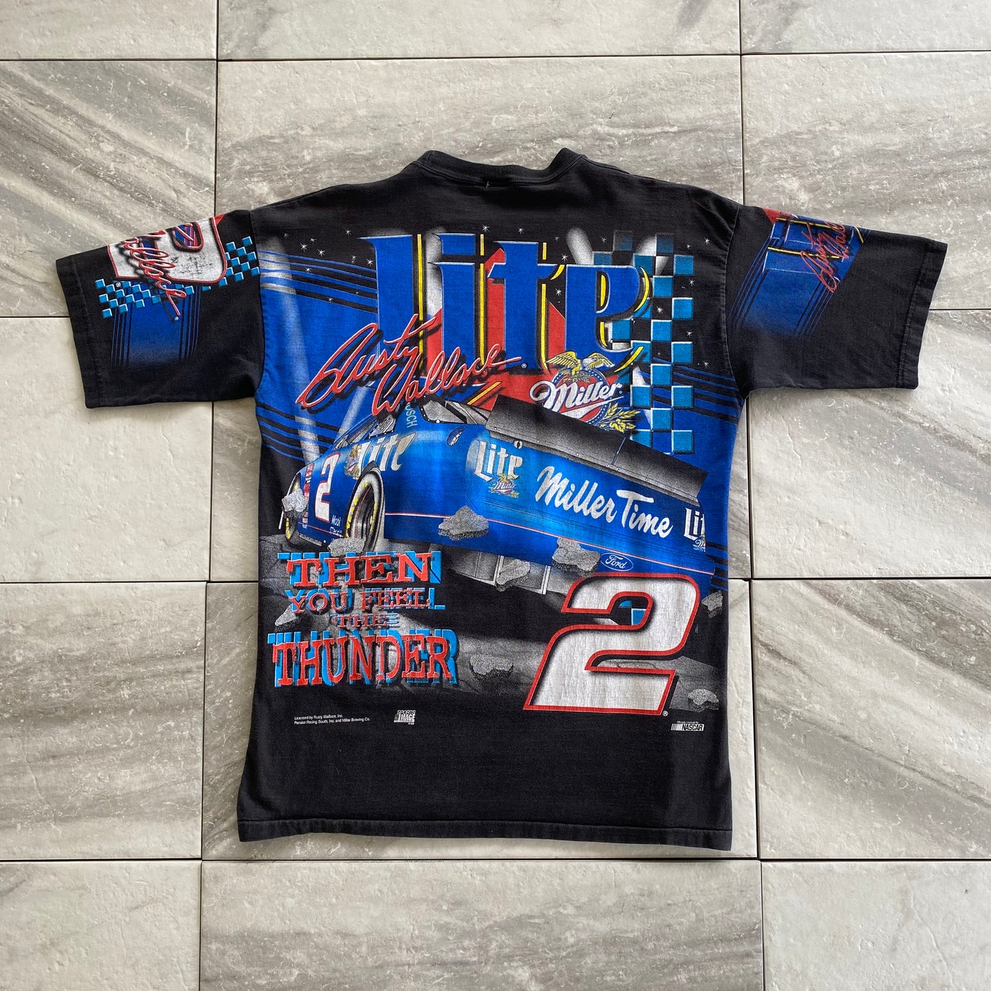 Vintage 1998 Nascar AOP Rusty Wallace Tee (L)