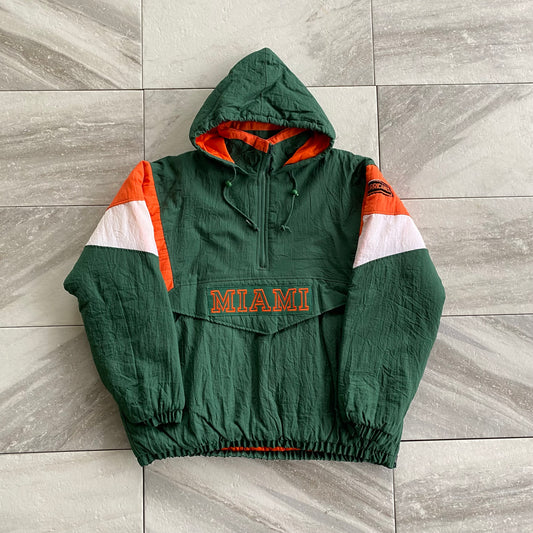 Vintage University Of Miami Hurricanes Puffer Jacket (2XL)