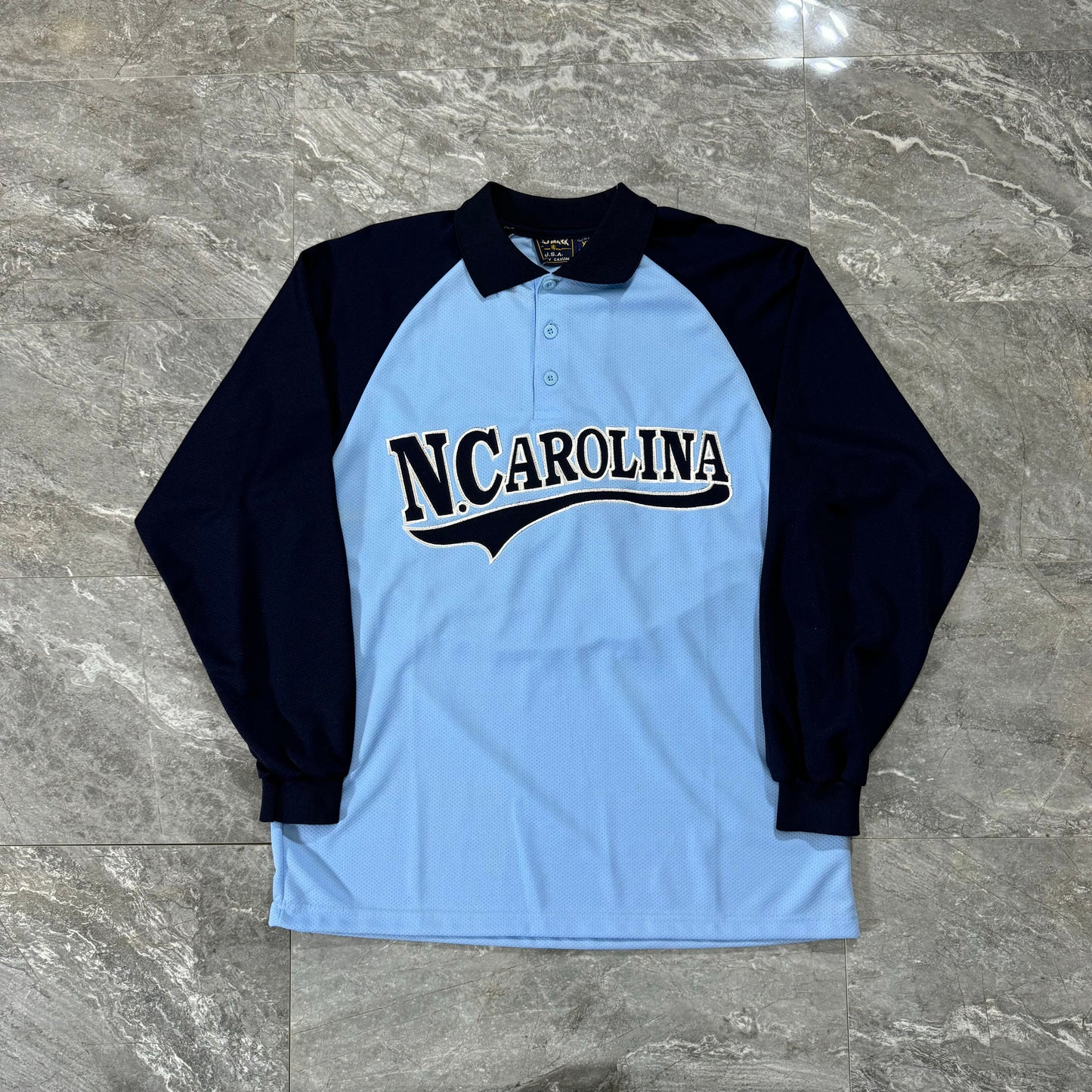 Vintage North Carolina Traheels Long Sleeve Polo (XL)