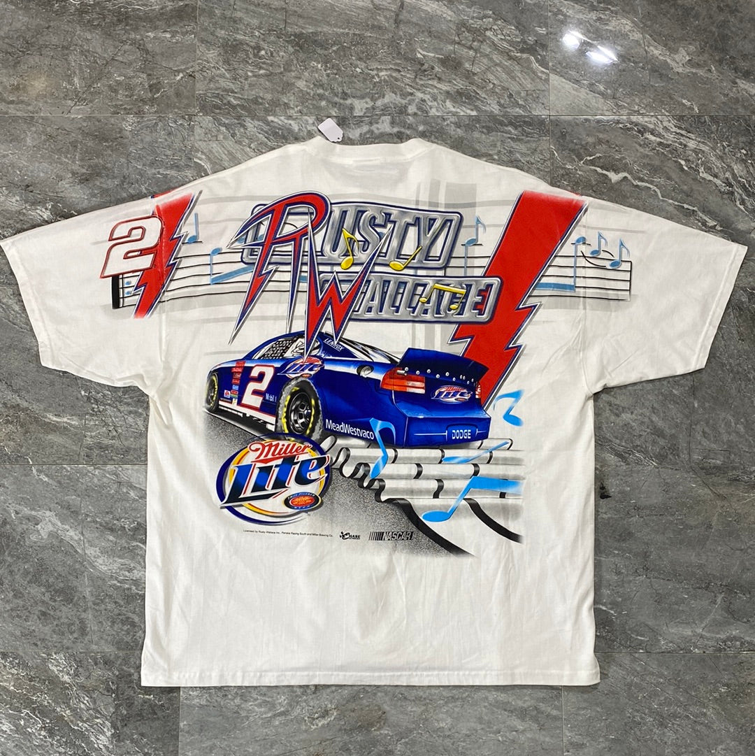 Vintage Nascar Rusty Wallace AOP Tee (2XL)