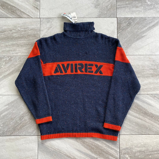 Vintage Avirex Knit Turtleneck Sweater (2XL)