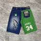 Y2K Unk Denim Boston Celtics Paul Pierce Jean Shorts (38)