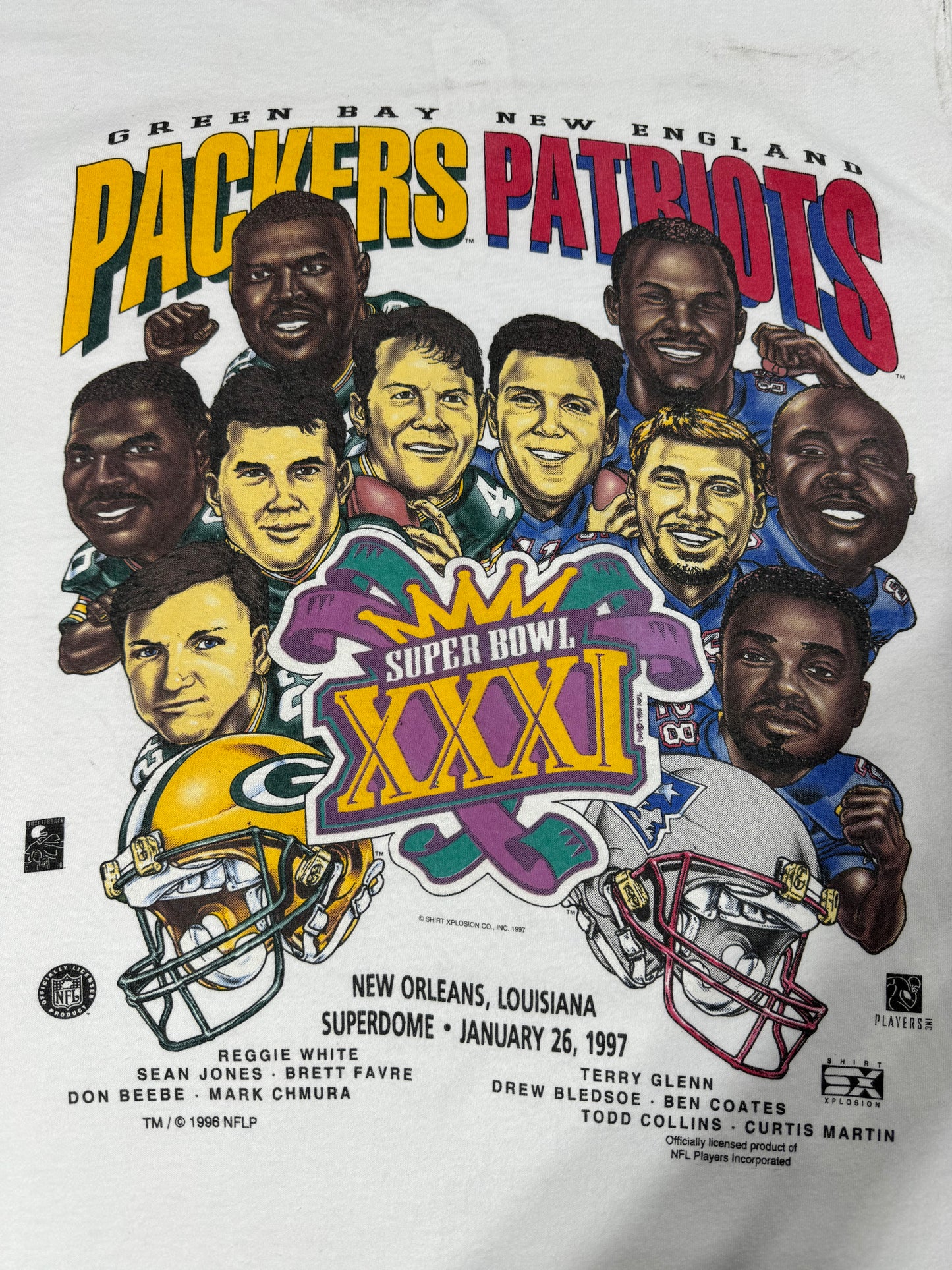 Vintage 1996 Packers Vs Patriots Super Bowl (XL)