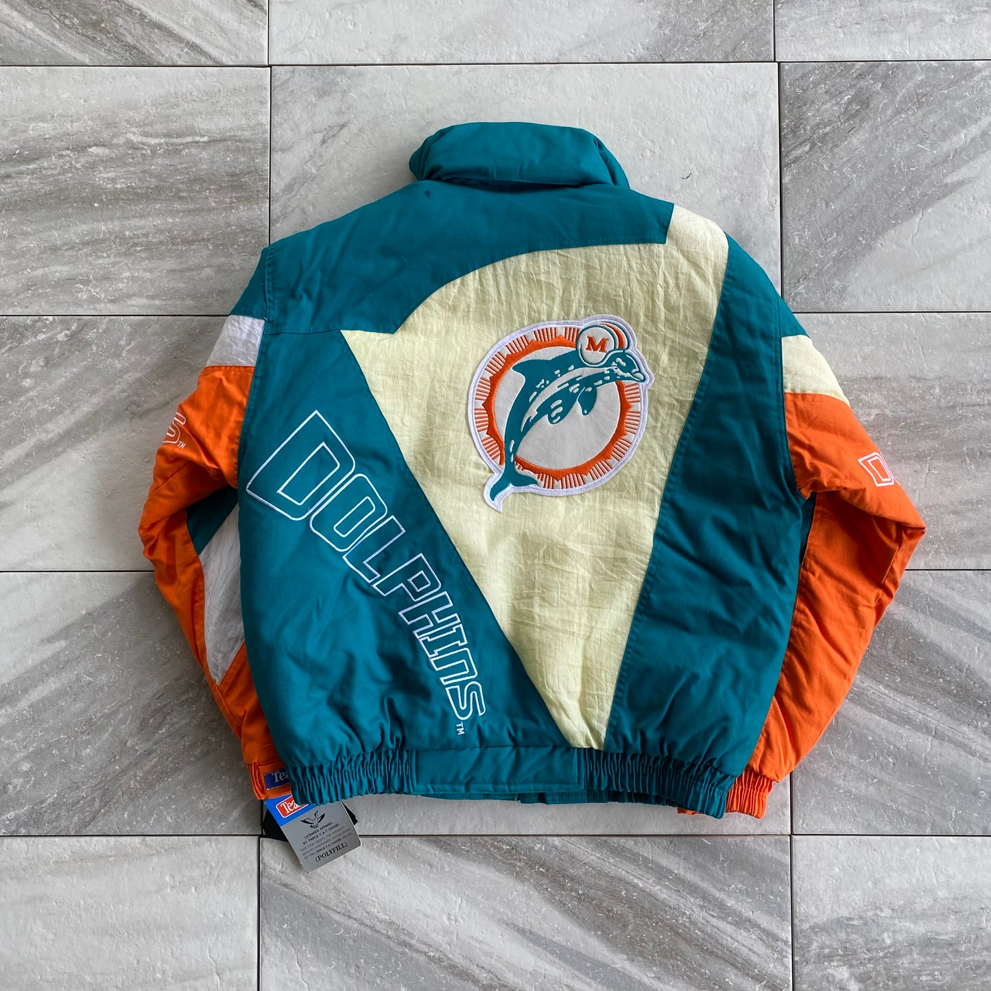 Vintage Triple Fat Goose Miami Dolphins Puffer Jacket (L)(XL)