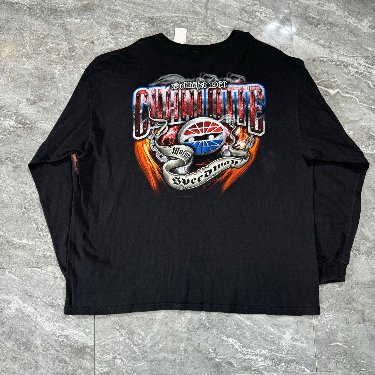 Charlotte Motor Speedway Flame Long Sleeve (3XL)