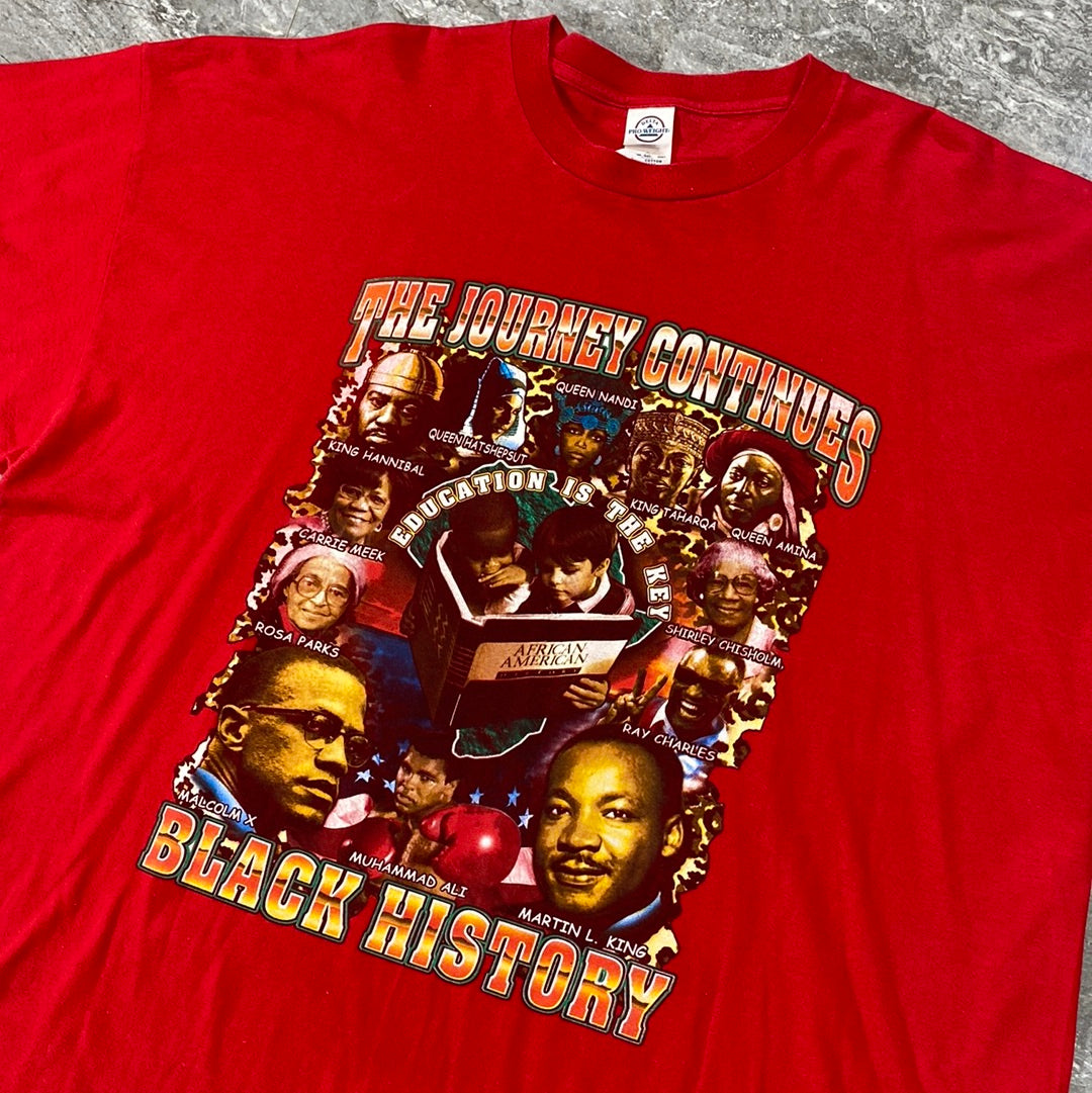 Vintage The Journey Continues Black History Tee (3XL)