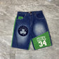 Y2K Unk Denim Boston Celtics Paul Pierce Jean Shorts (38)