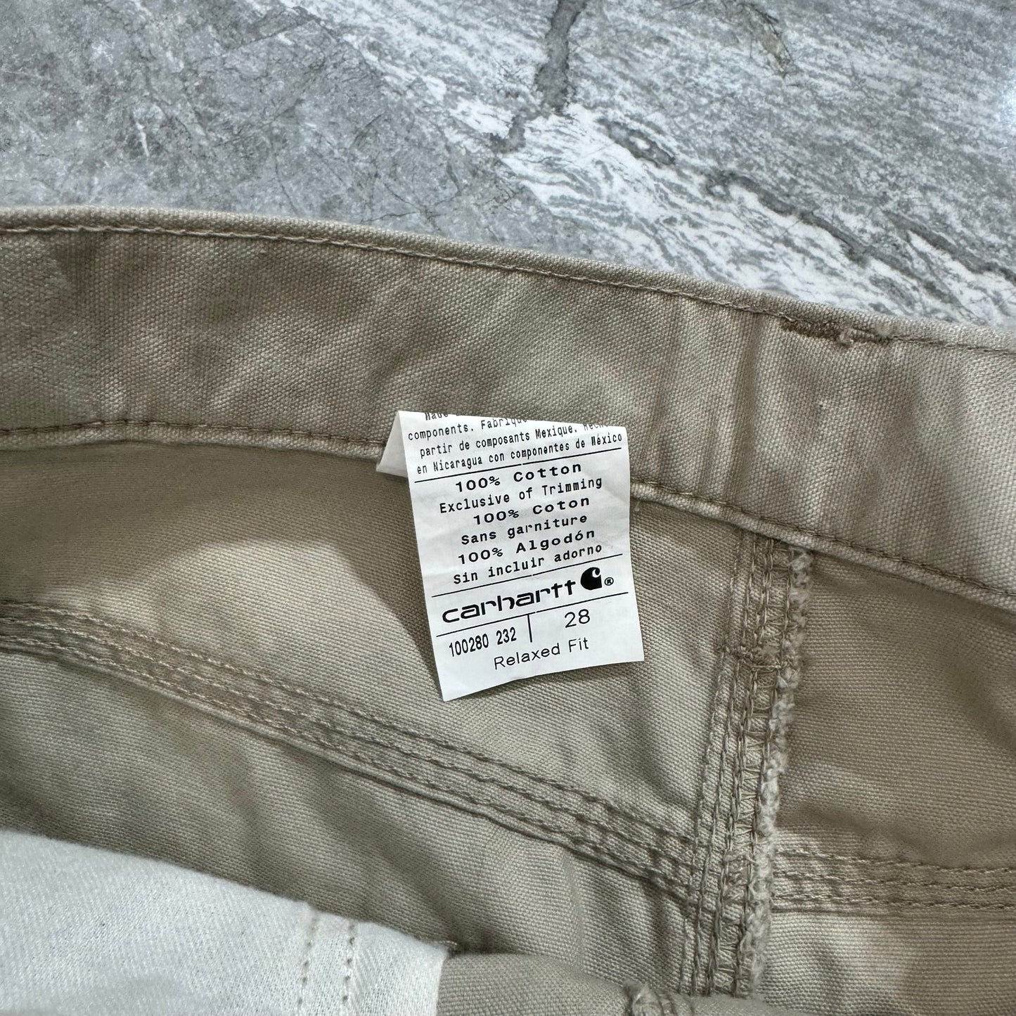 Carhartt Tan Relaxed Fit Shorts (28)