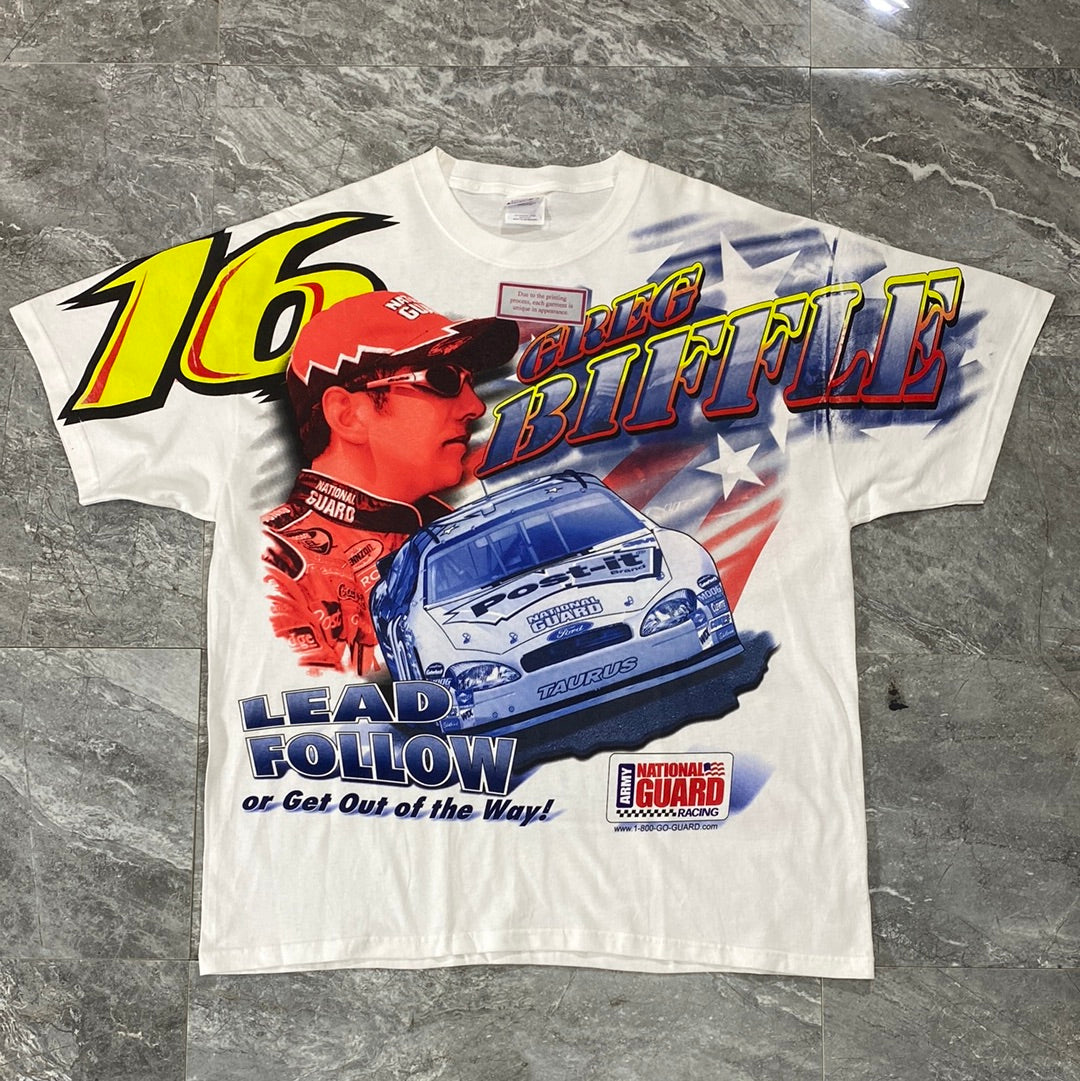 Vintage Nascar AOP Greg Biffle Tee (L)(XL)