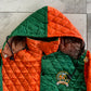 Vintage Miami Hurricanes Quilted Puffer Jacket (L)(XL)