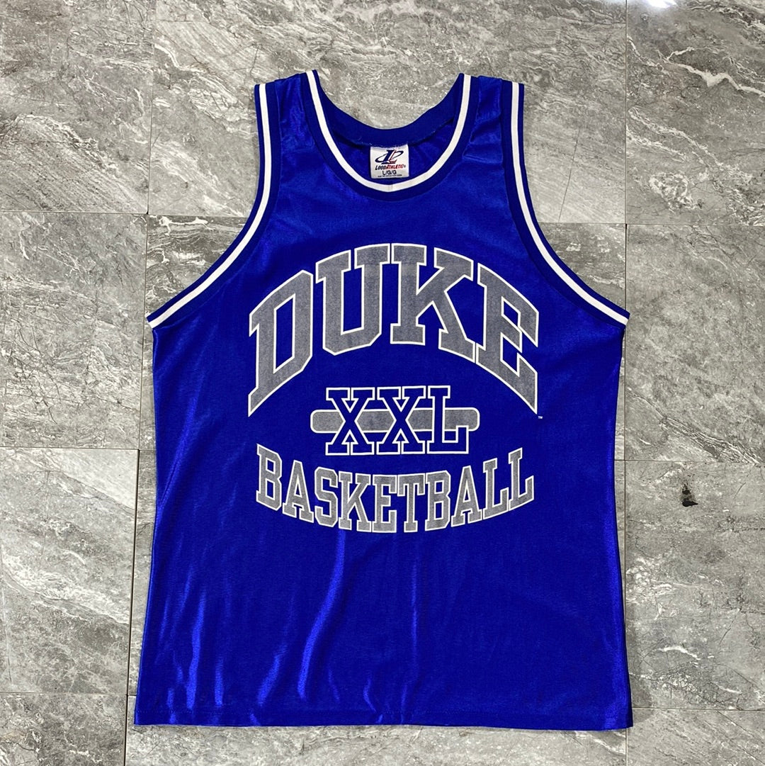 Vintage Logo Athletic Duke University Basketball Jersey (L)