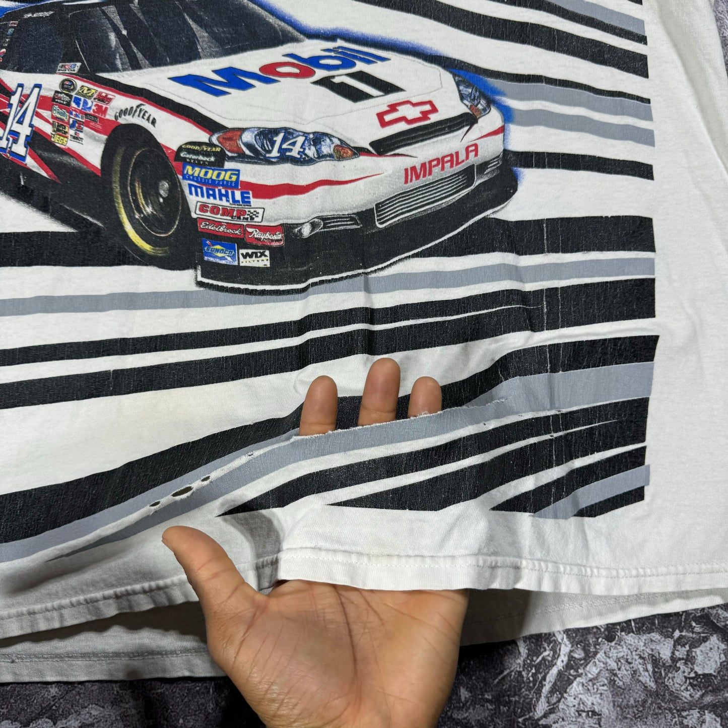 Nascar AOP Tony Stewart Distressed Tee (2XL)