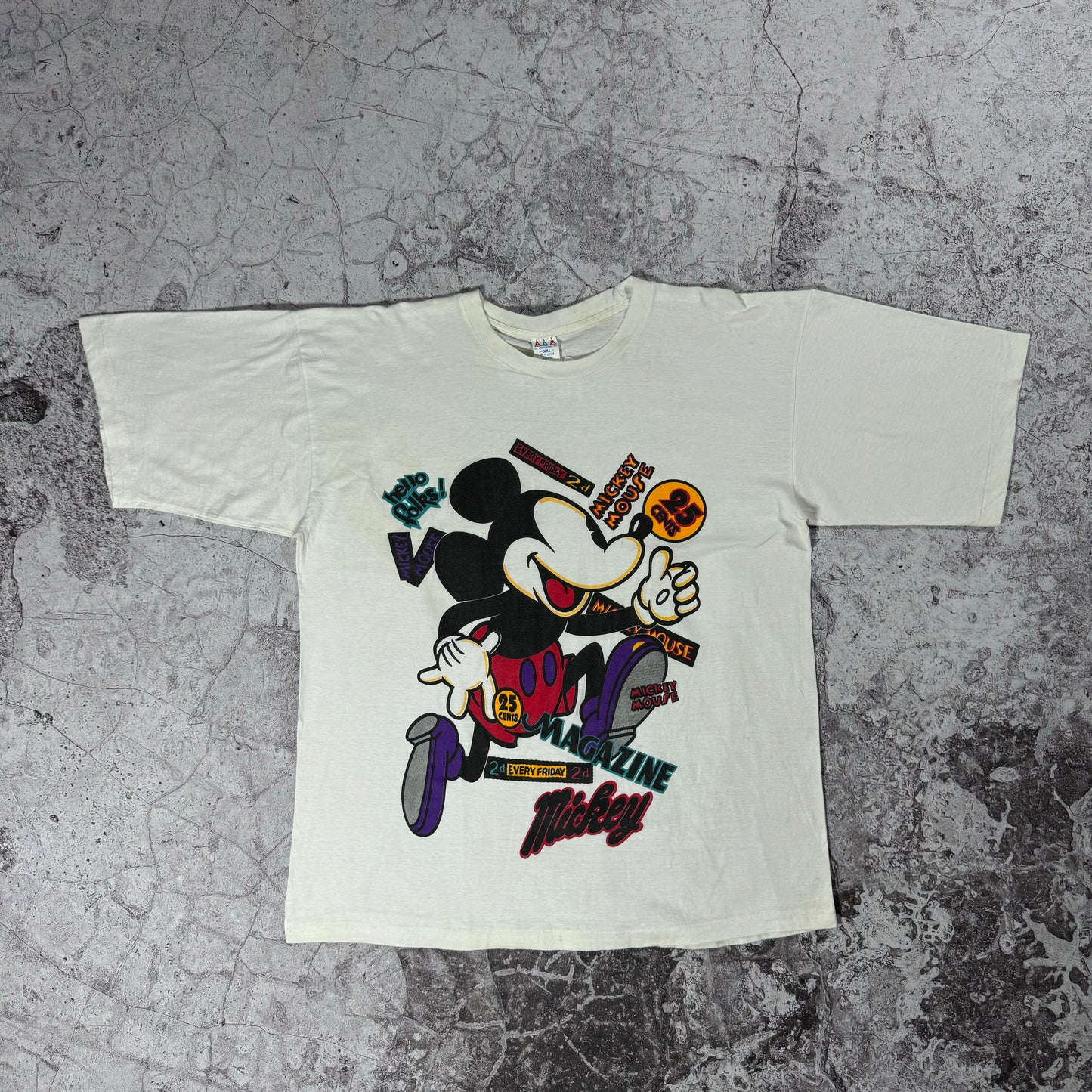 Vintage Mickey Mouse Magazine Tee (2XL)