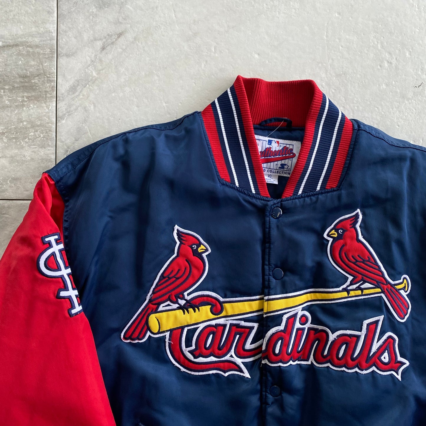 Vintage Starter St. Louis Cardinals Satin Jacket (XL)