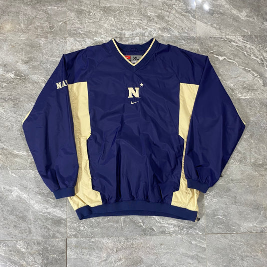 Vintage Nike Navy Center Swoosh Pullover (XL)