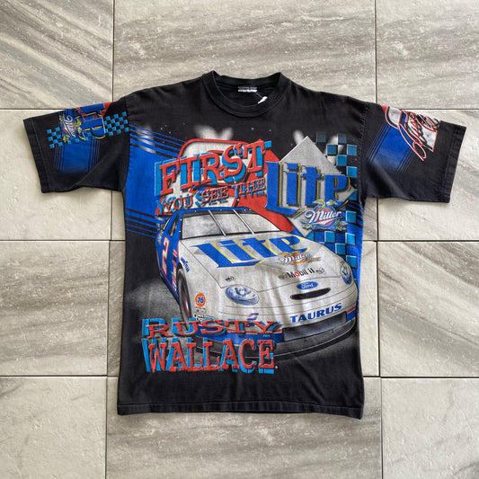 Vintage 1998 Nascar AOP Rusty Wallace Tee (L)