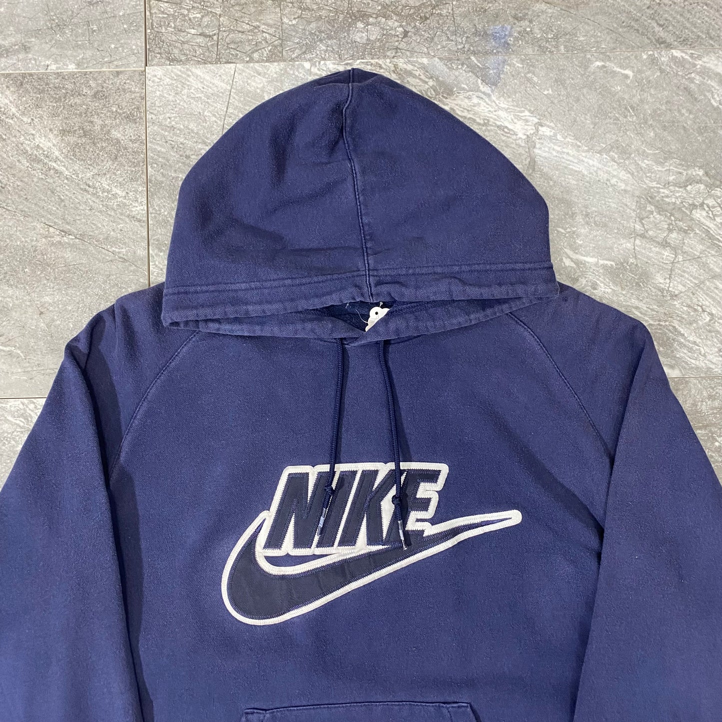 Vintage Nike Navy Logo Hoodie (L)