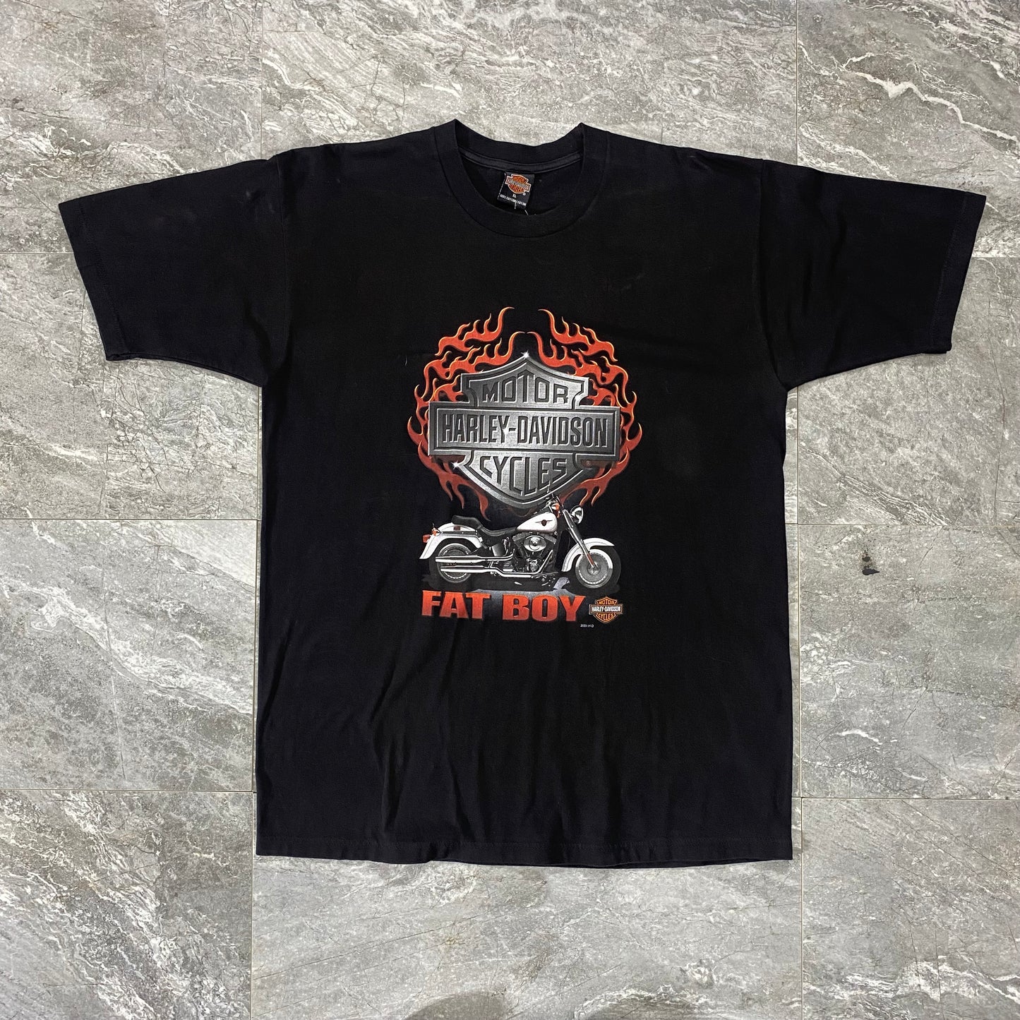 2001 Harley Davidson Fat Boys Woodlands Texas Tee (XL)