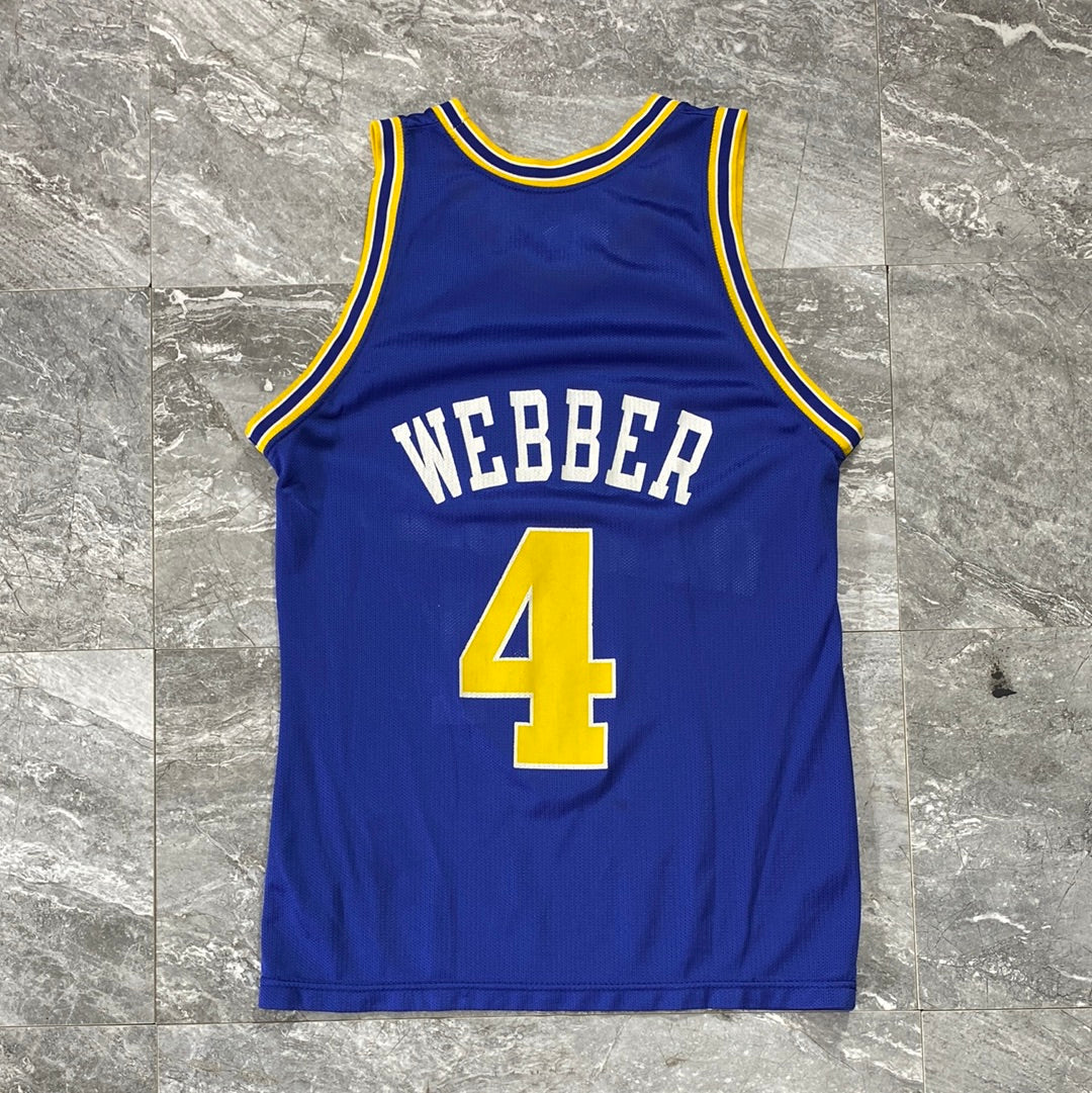 Vintage Champion Golden State Warriors Chris Weber Basketball Jersey (S)