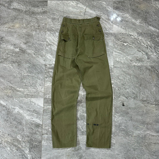 Vintage 1966 Women’s Utility Olive Green Slacks (12)