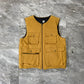 Vintage Be-Bop Tan Utility Vest (M)