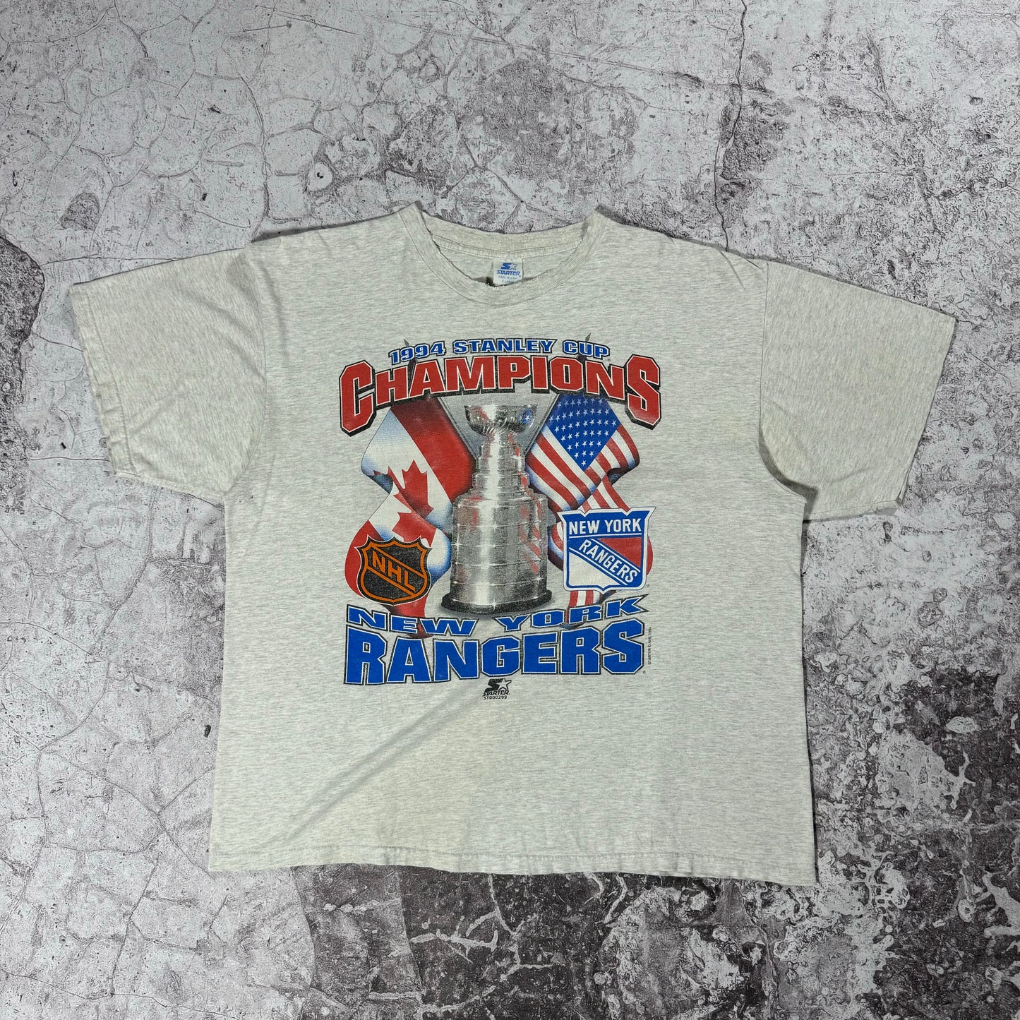 Vintage 1994 New York Rangers Stanley Cup Champions Tee (XL)