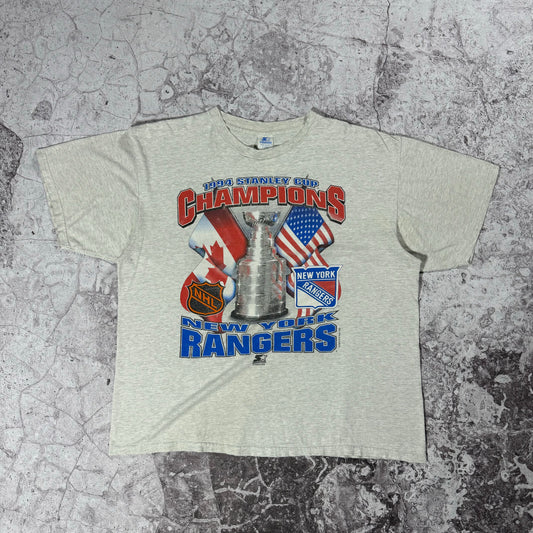 Vintage 1994 New York Rangers Stanley Cup Champions Tee (XL)