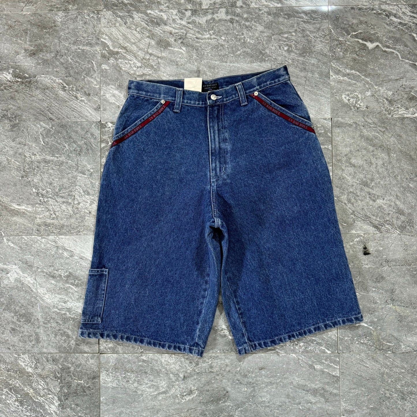 Vintage JV Bad Boyz Team Denim Shorts (32)