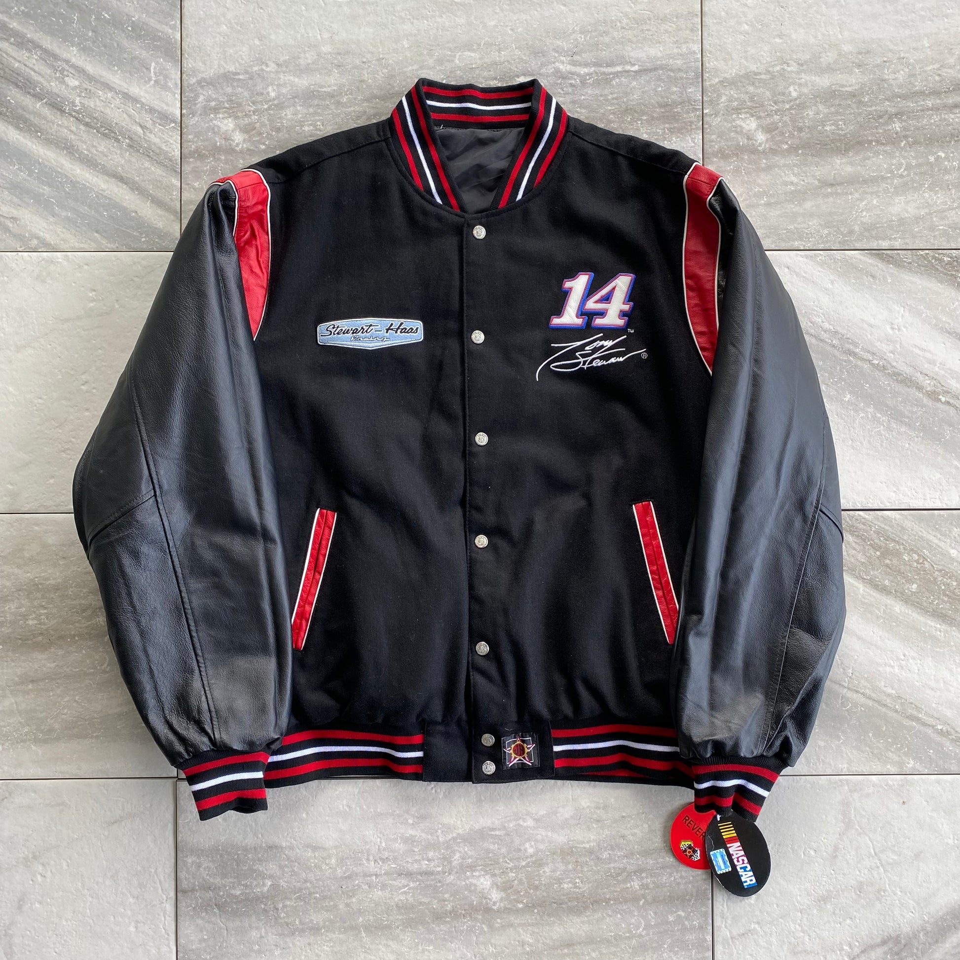 Tony stewart leather hot sale racing jacket