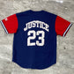 Vintage Starter Cleveland Indians David Justice Baseball Jersey (L)