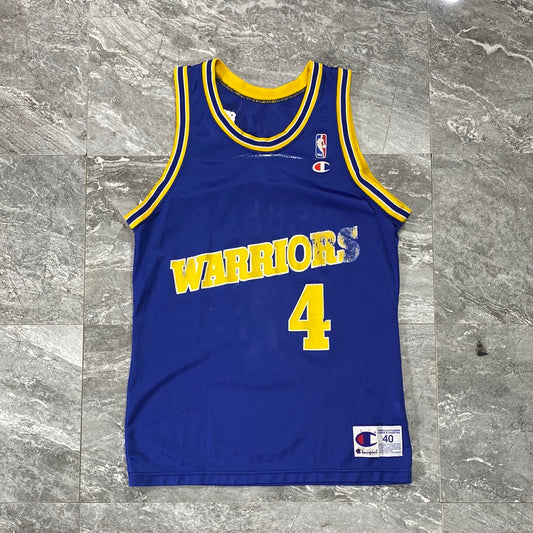 Vintage Champion Golden State Warriors Chris Weber Basketball Jersey (S)