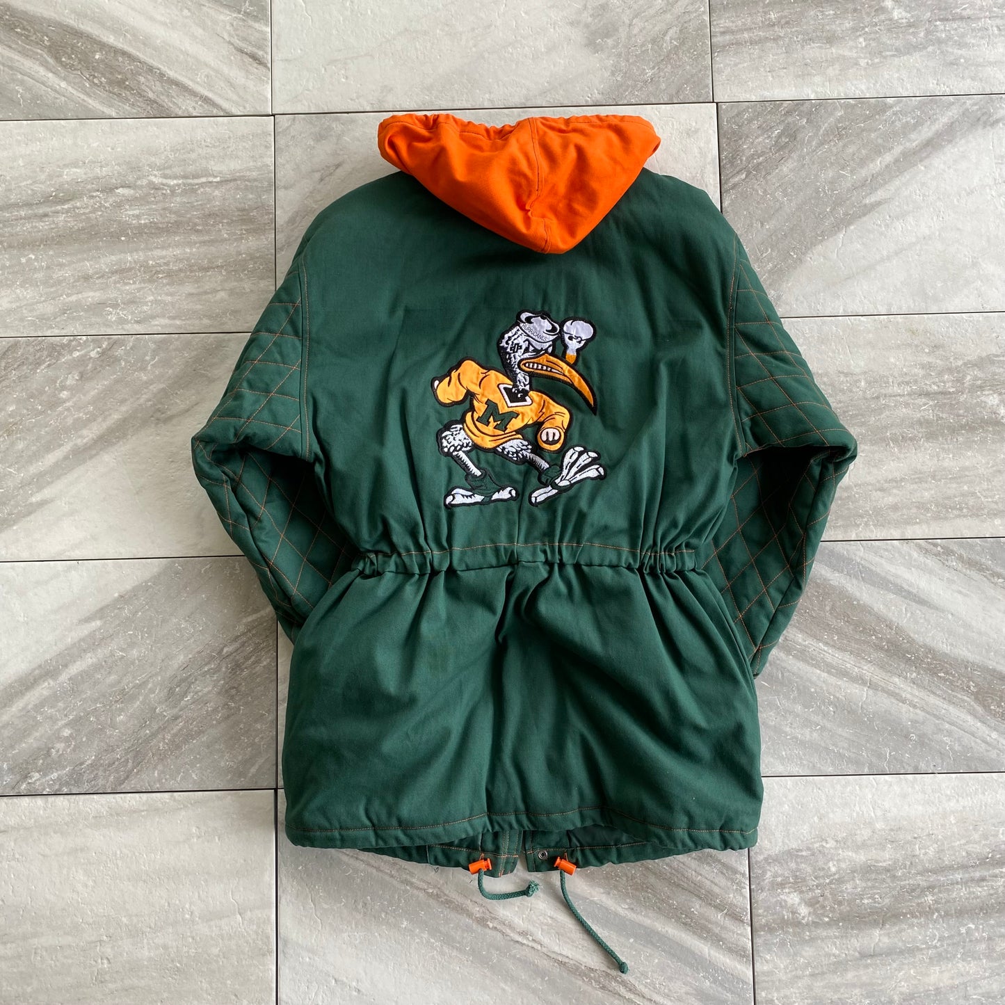 Vintage Conic University Of Miami Hurricanes Parka Jacket (L)