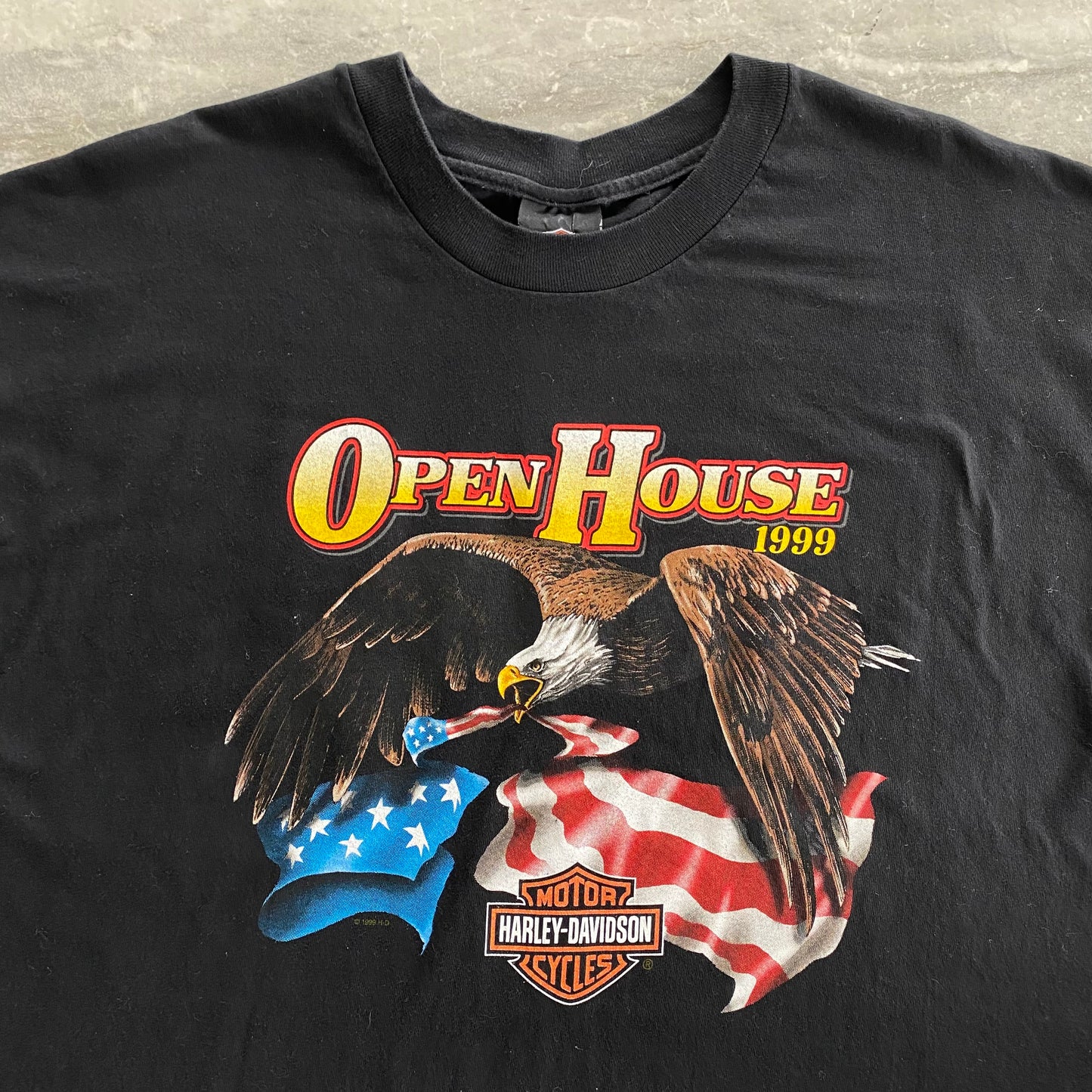 Vintage 1999 Harley Davidson Open House Tee (2XL)