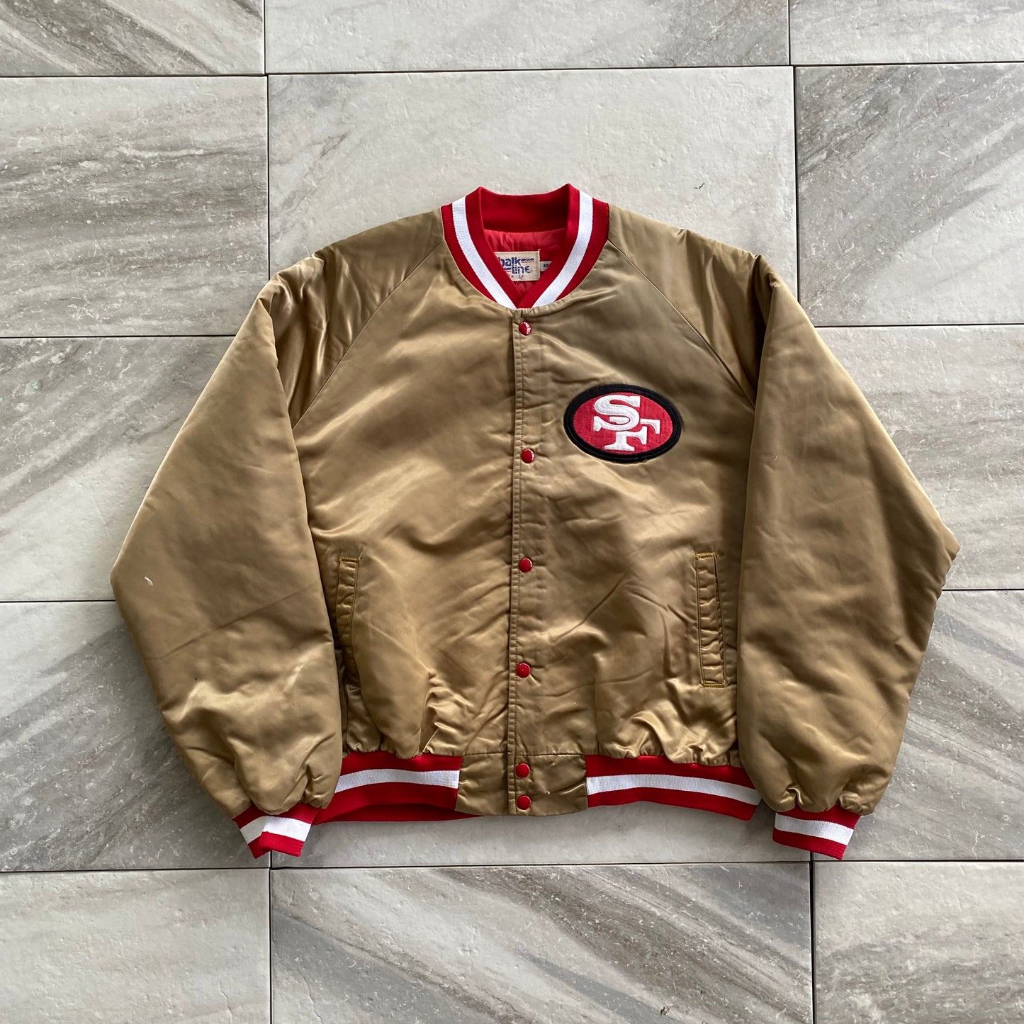 Vintage Chalk Line San Francisco 49ers Satin Jacket (2XL)