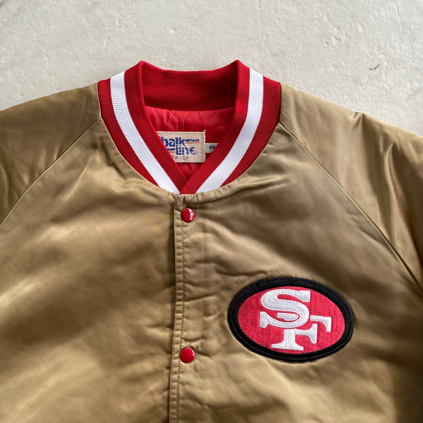 Vintage Chalk Line San Francisco 49ers Satin Jacket (2XL)