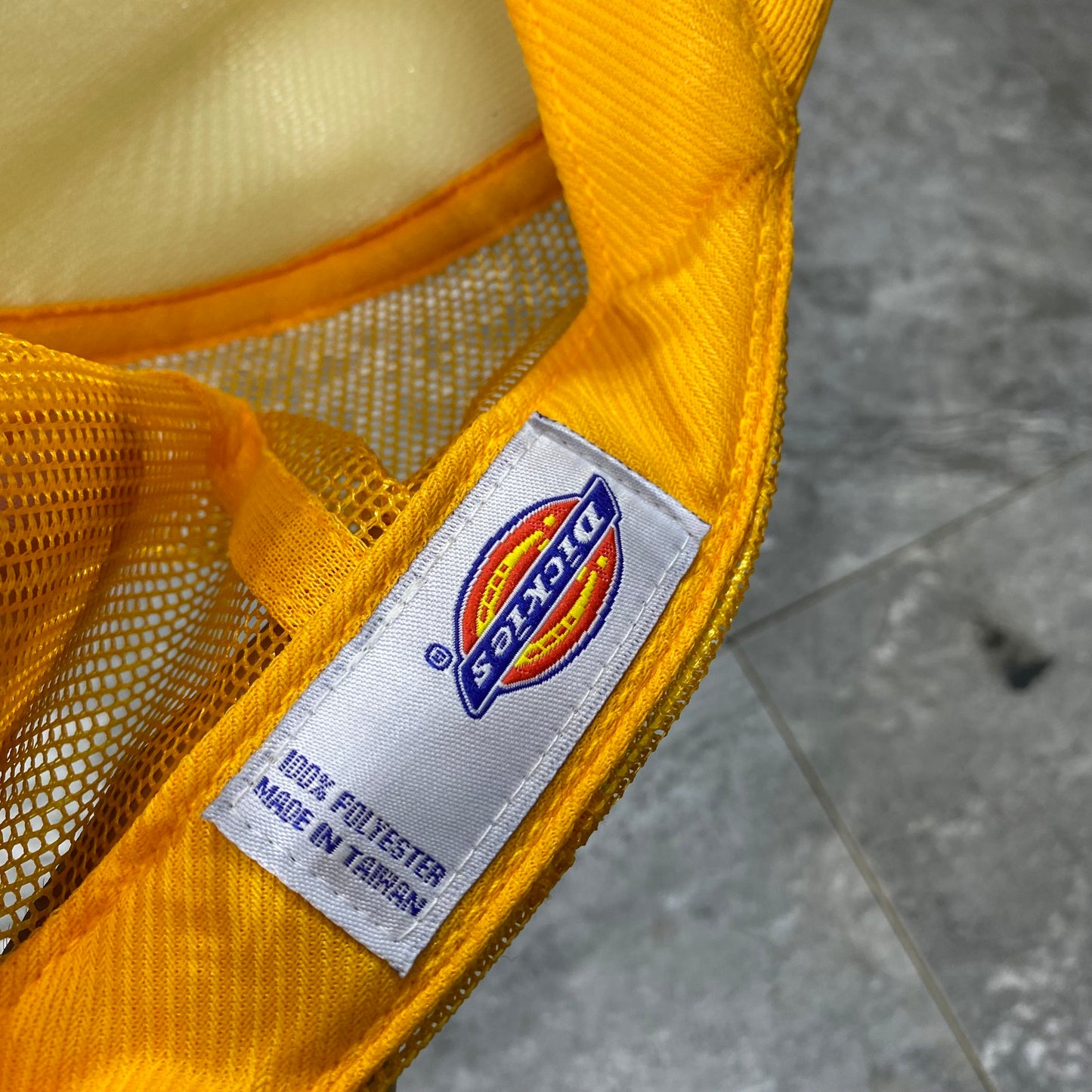 Dickies Yellow White Trucker Hat