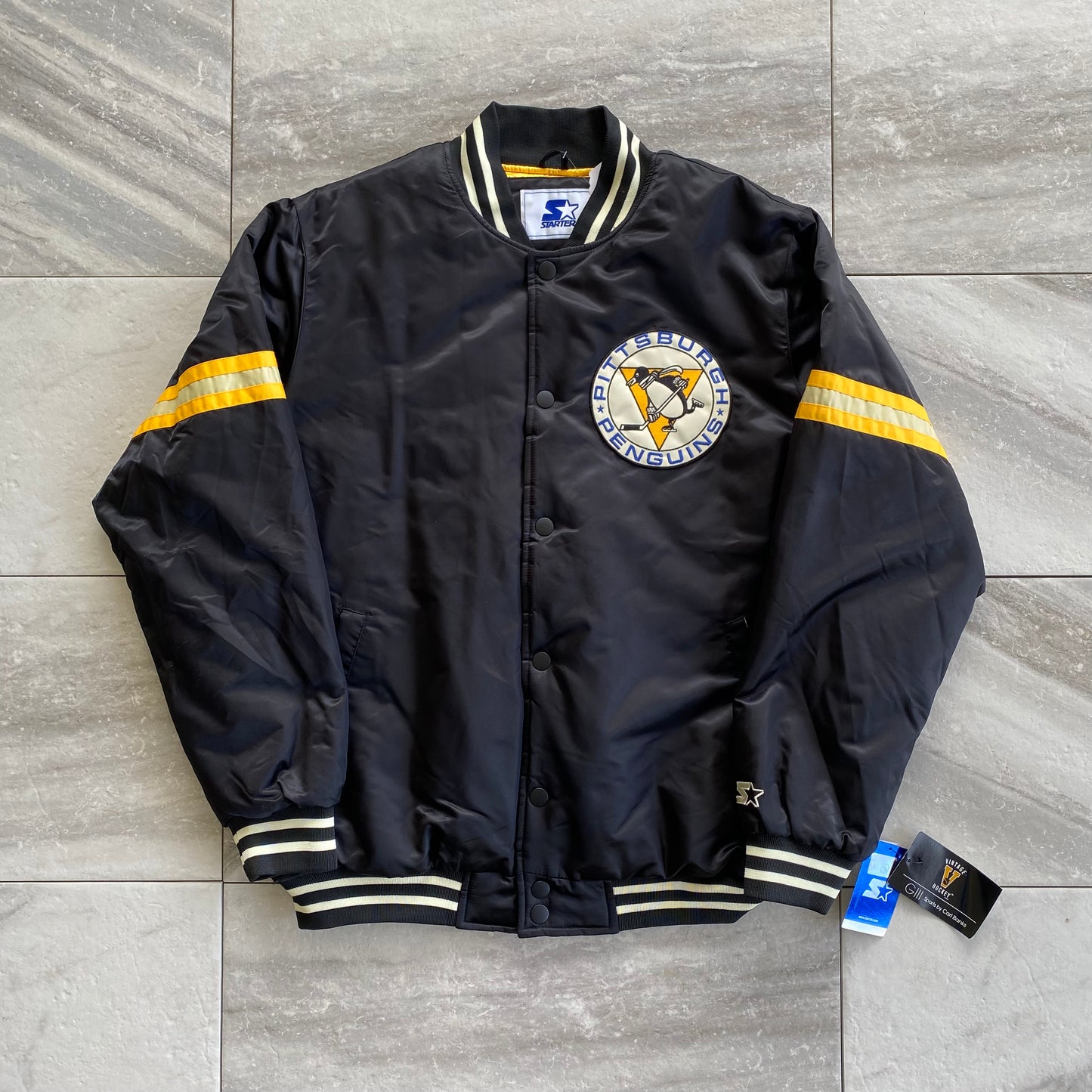 Starter Pittsburgh Penguins Satin Jacket (XL)(2XL)