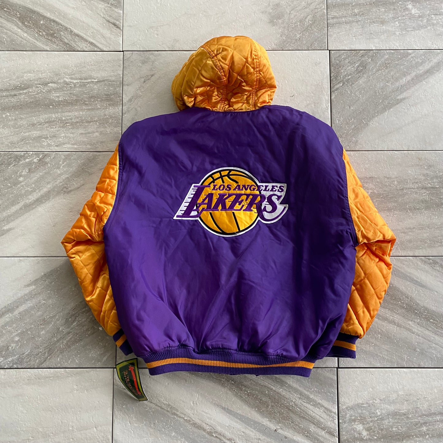 Vintage Los Angeles Lakers Quilted Jacket (L)