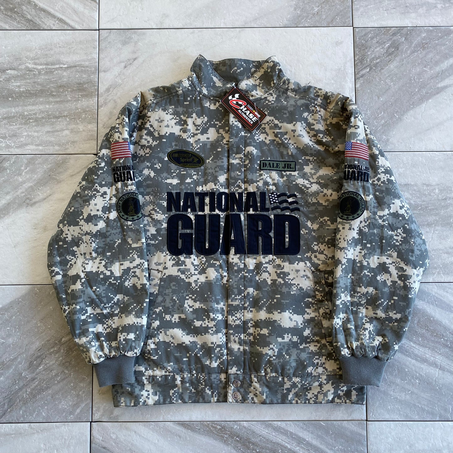 Vintage Nascar Dale Earnhardt Jr. National Guard Jacket (M)