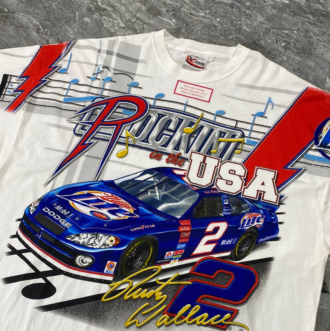 Vintage Nascar Rusty Wallace AOP Tee (2XL)