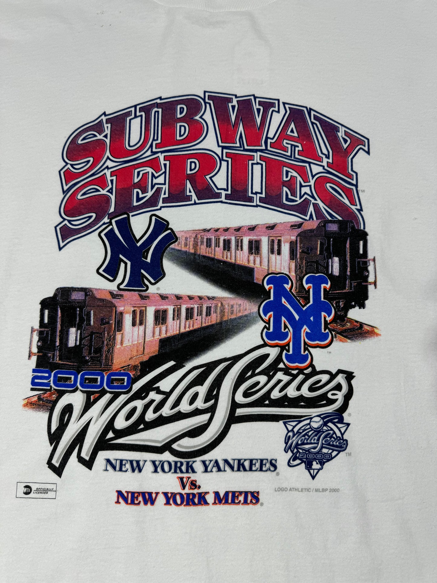 Vintage 2000 Subway Series Yankees Vs Mets Longsleeve Short (XL)