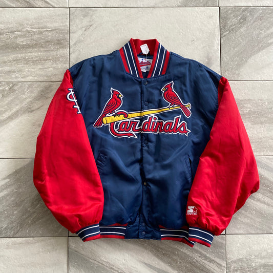 Vintage Starter St. Louis Cardinals Satin Jacket (XL)