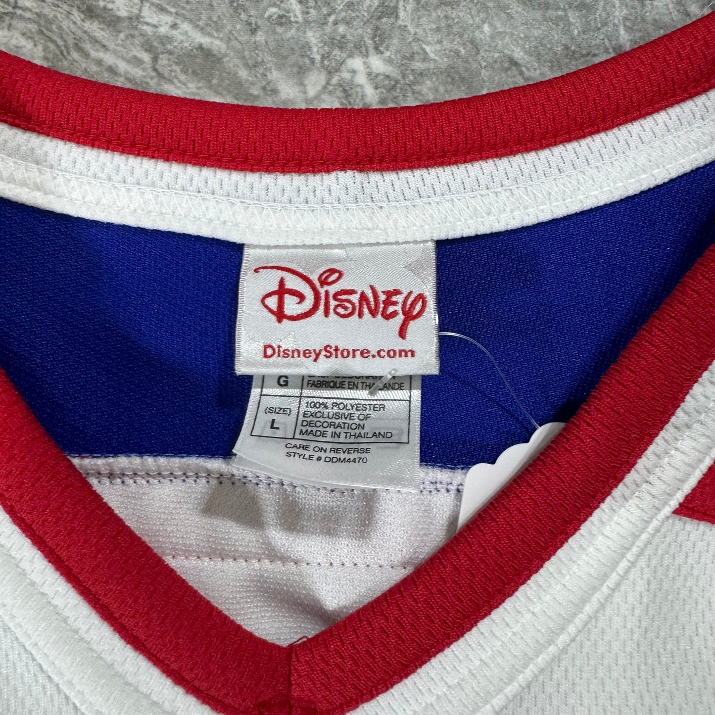 Vintage Mickey Mouse Stars Hockey Jersey (L)