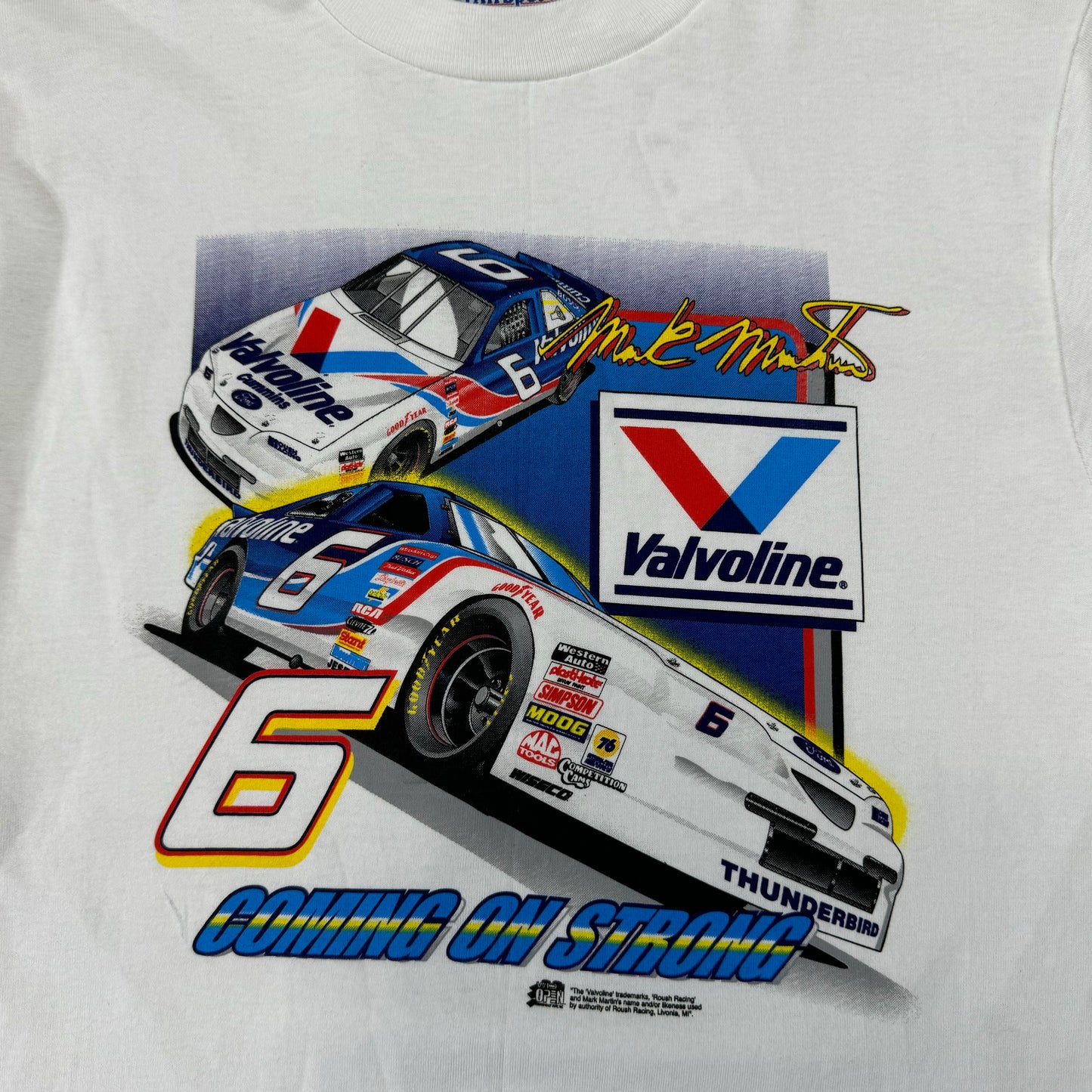 Vintage Mark Martin Coming In Strong Racing Tee (Fits Like S)