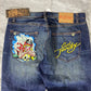 Vintage Ed Hardy Jenny Pirate Denim Jeans (38)