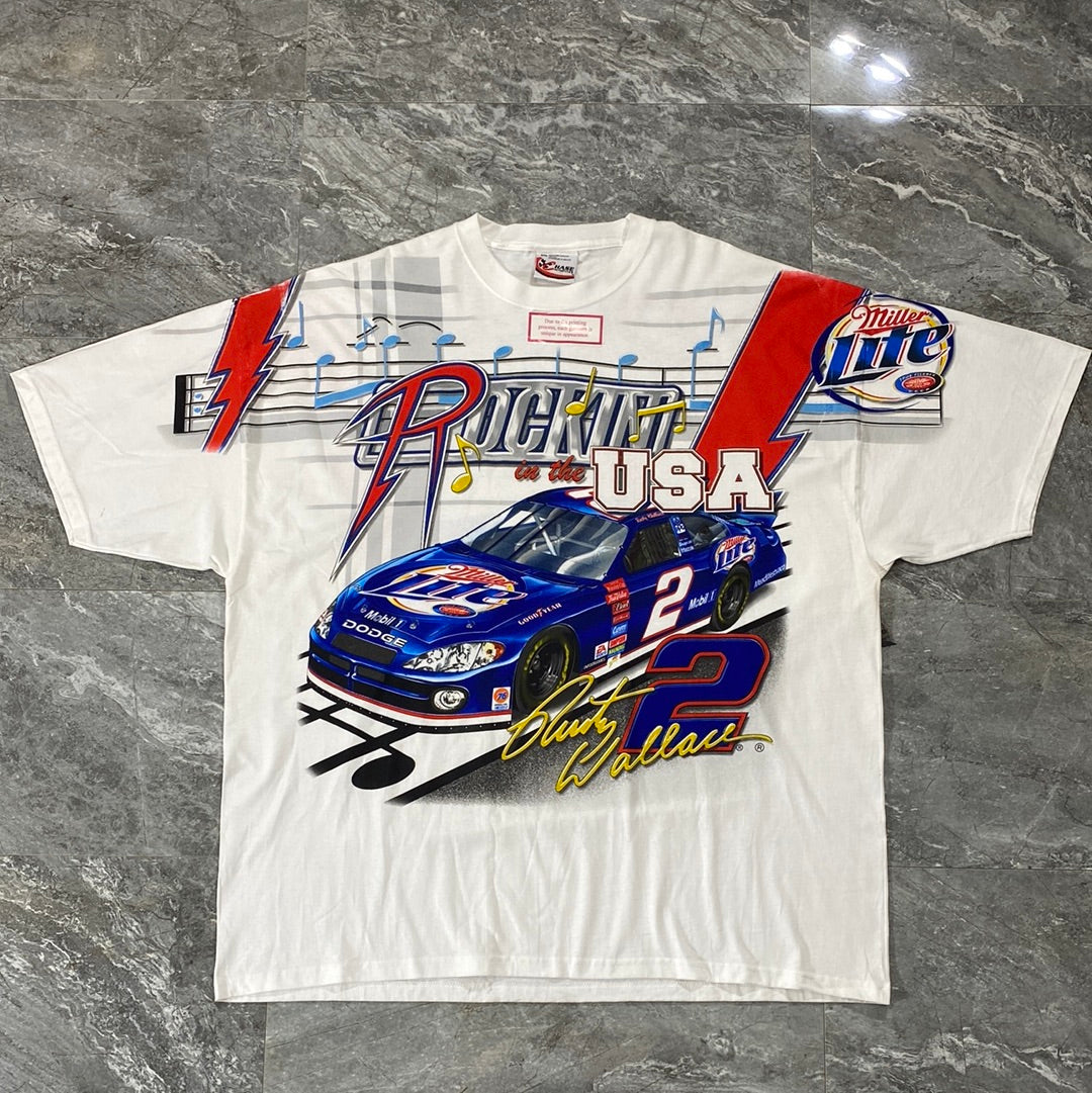 Vintage Nascar Rusty Wallace AOP Tee (2XL)