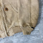 Carhartt Distress Tan Hooded Zip Up Jacket (M)