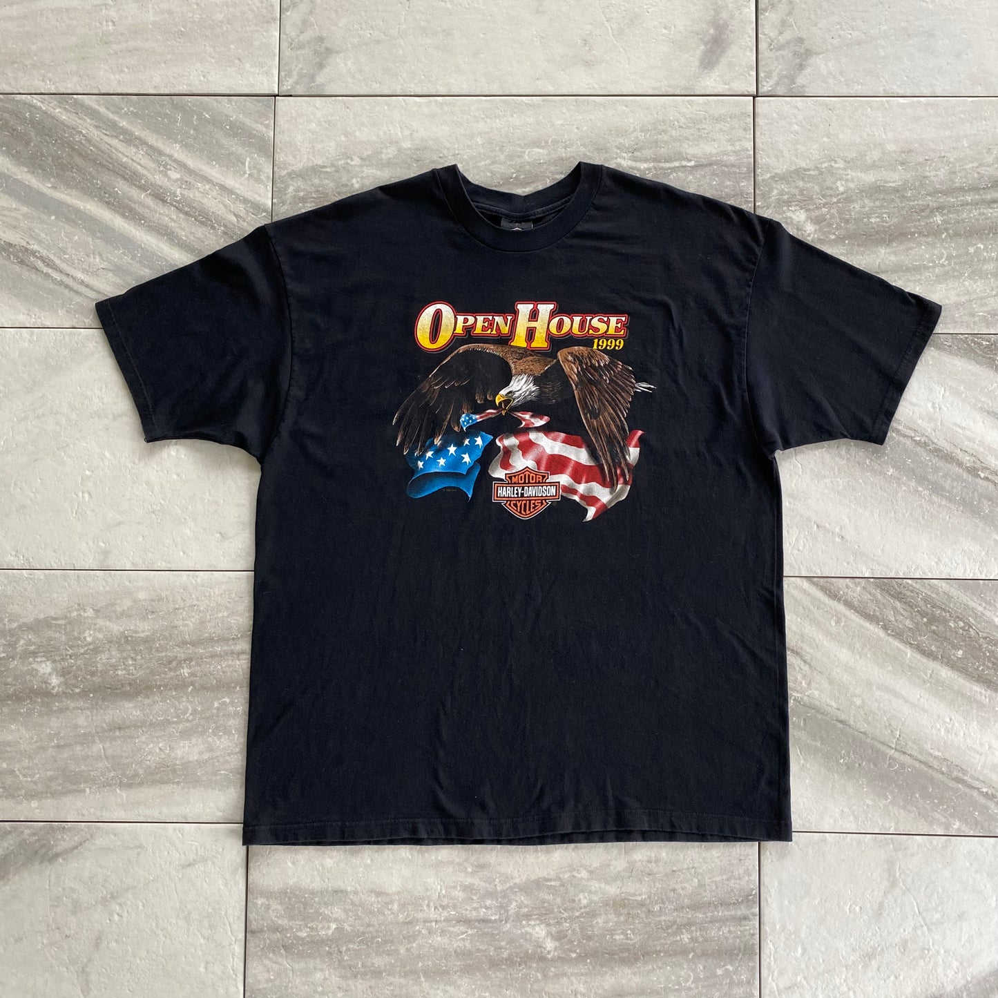 Vintage 1999 Harley Davidson Open House Tee (2XL)