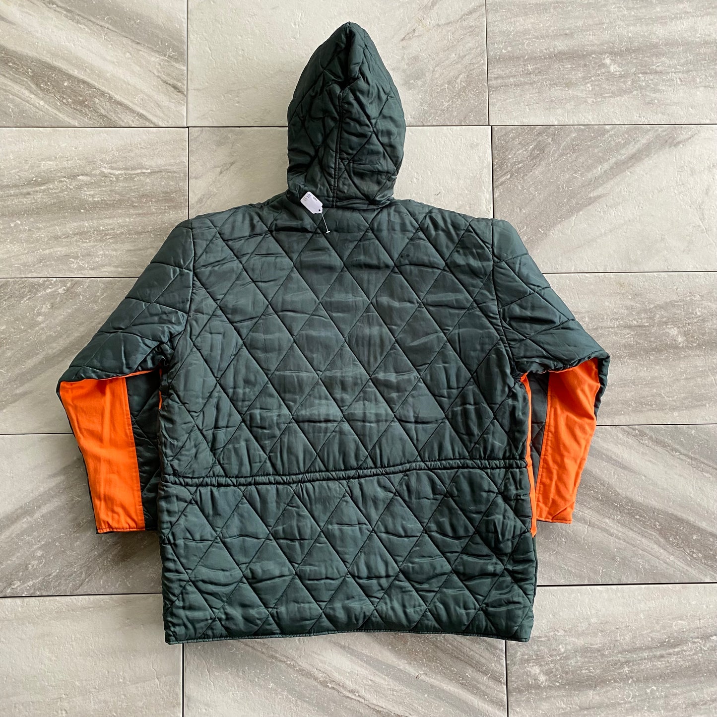 Vintage University Of Miami Hurricanes Reversible Quilted Jacket (2XL)