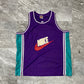 Vintage Nike Leather Logo Basketball Jersey (XL)